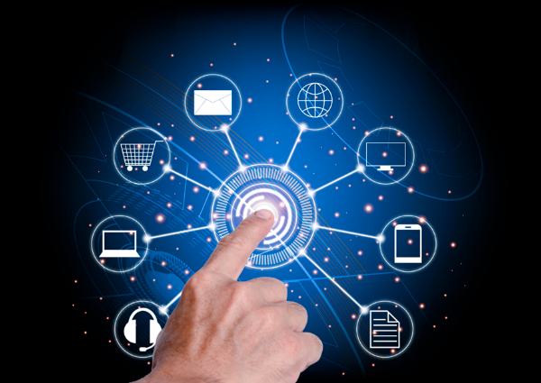 representação integração de dados em um software de gestão de projetos